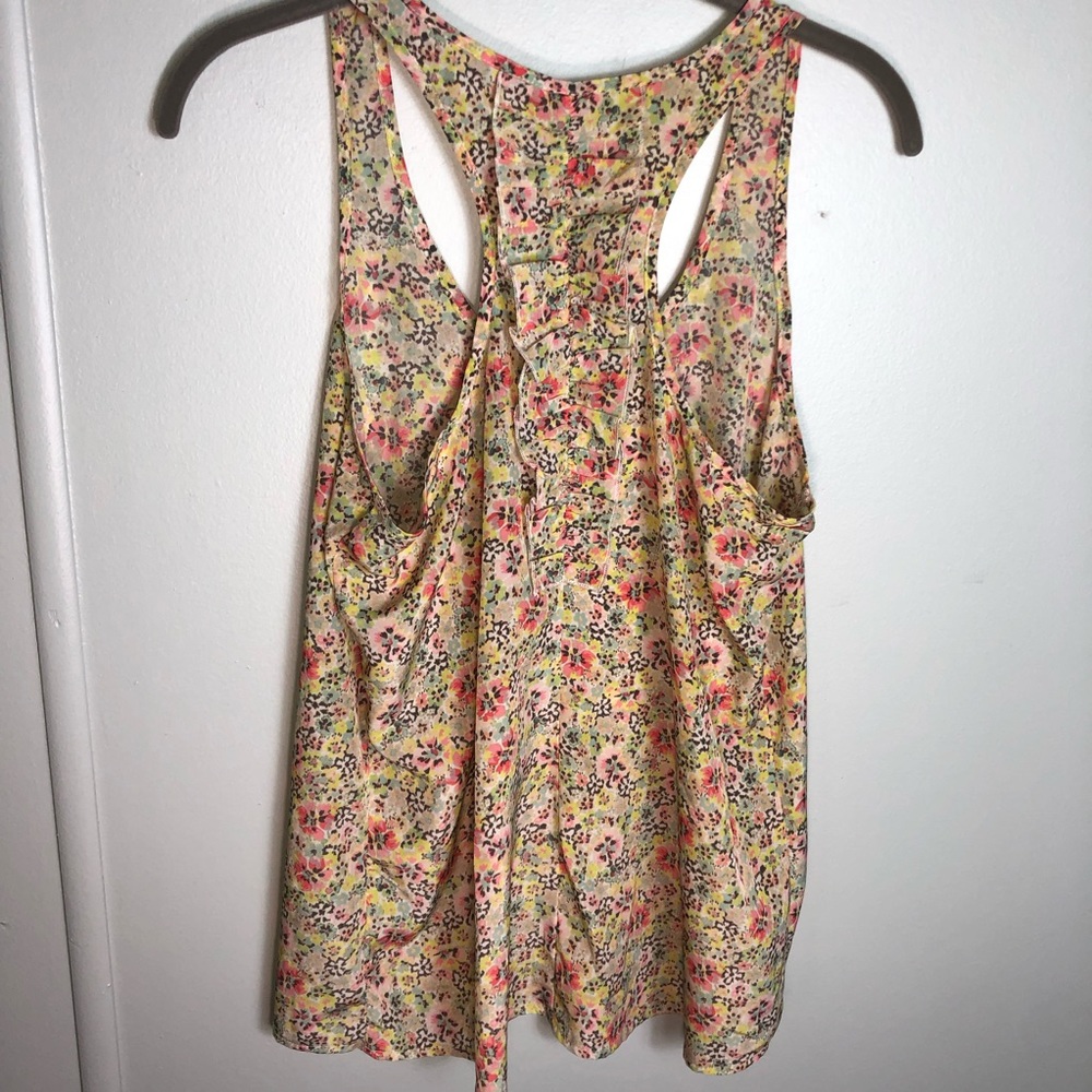 Candie’s Floral Razor Back Tank Size Medium - Picture 2 of 7